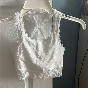 Abercrombie Kids White Lace Camisole
